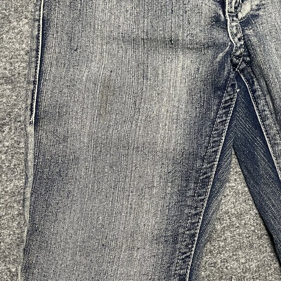 Womens BQB Jeans Distressed Look Skinny Fit 11 Blue Grayish Wash Denim - Picture 5 of 9